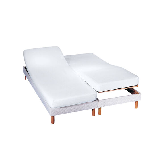 Protège-matelas tête et pieds relevables absorbant (blanc) Protège-matelas tête et pieds relevables absorbant (blanc)